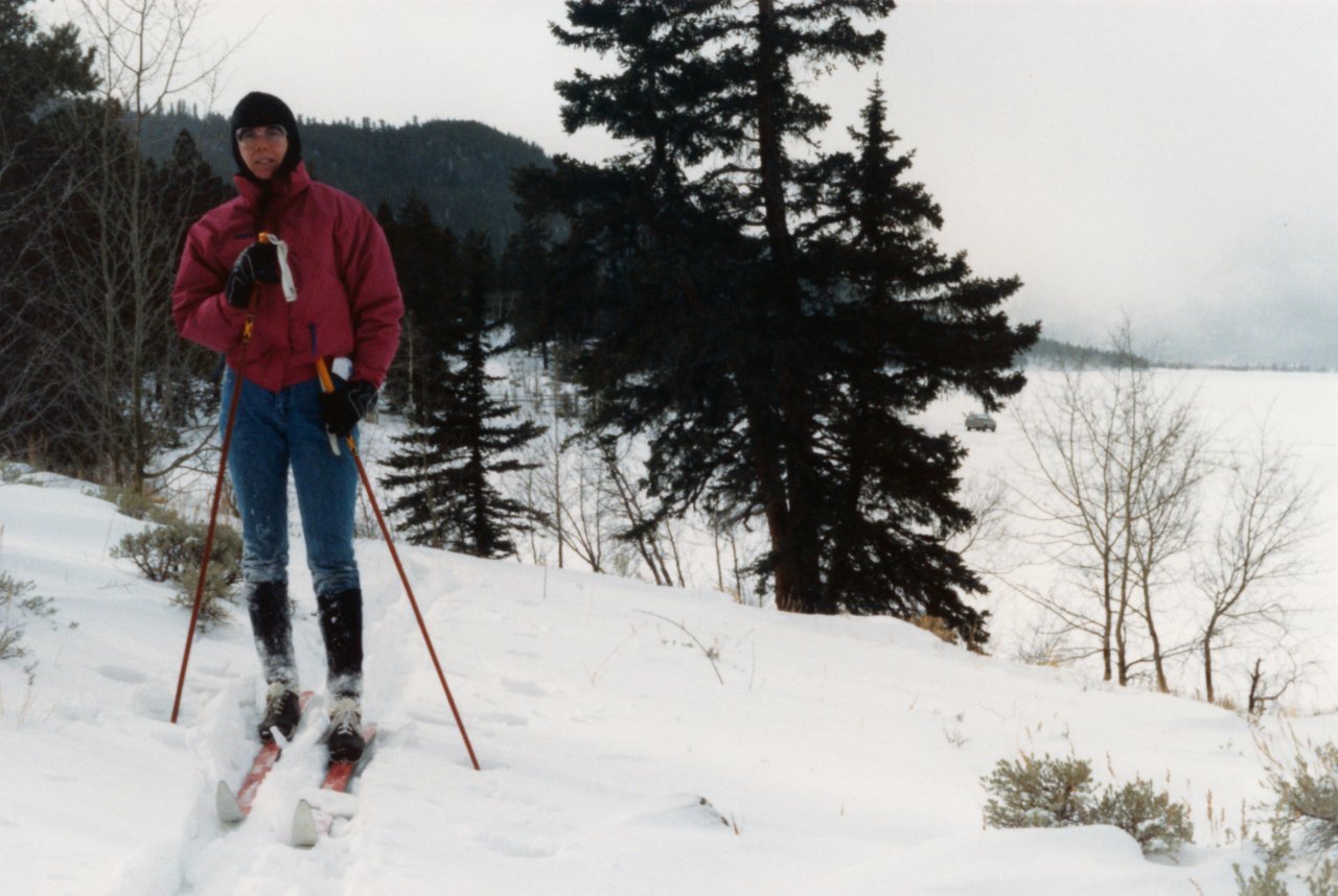 AandM first trip to Twin Lakes to cross country ski 1989